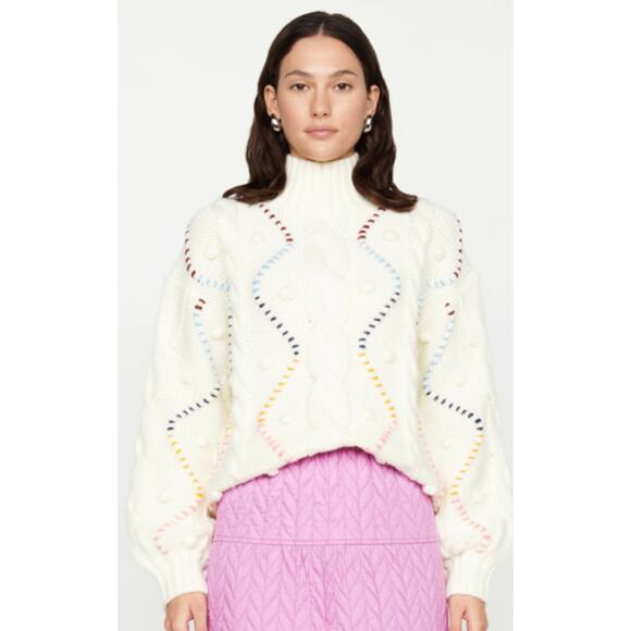 Marie Oliver Xs Hope Whipstiched Cable-Knit Sweater